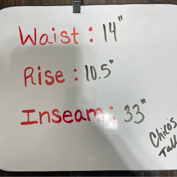 Chico's High Waist Flare Leg Black Trousers Women's Dress Pants Size 0 Tall - Picture 8 of 8